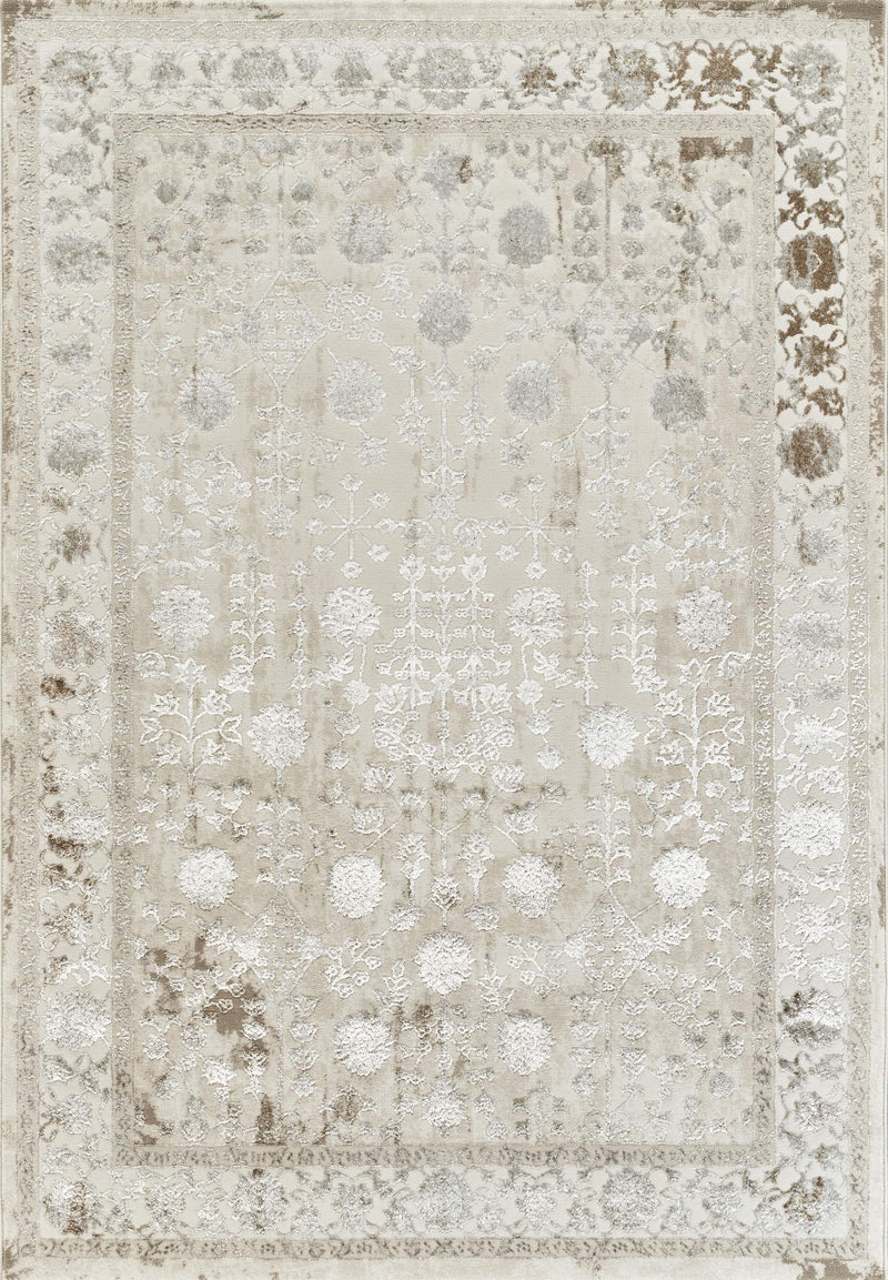 Elmas T531A Modern Area Rug Cream White