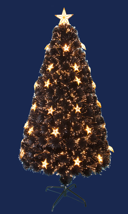 Christmas Tree T926 - 60cm Height, Green PVC, Gold Frame, LEDs
