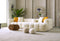 Teddy Luxury Velvet Corner Sofa Set Cream