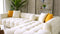 Teddy Luxury Velvet Corner Sofa Set Cream