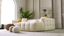 Teddy Luxury Velvet Corner Sofa Set Cream