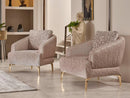 Nevada Luxury Velvet Sofa Set Cream