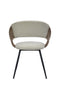 Fairy Modern Linen Cord Dining Chair Beige