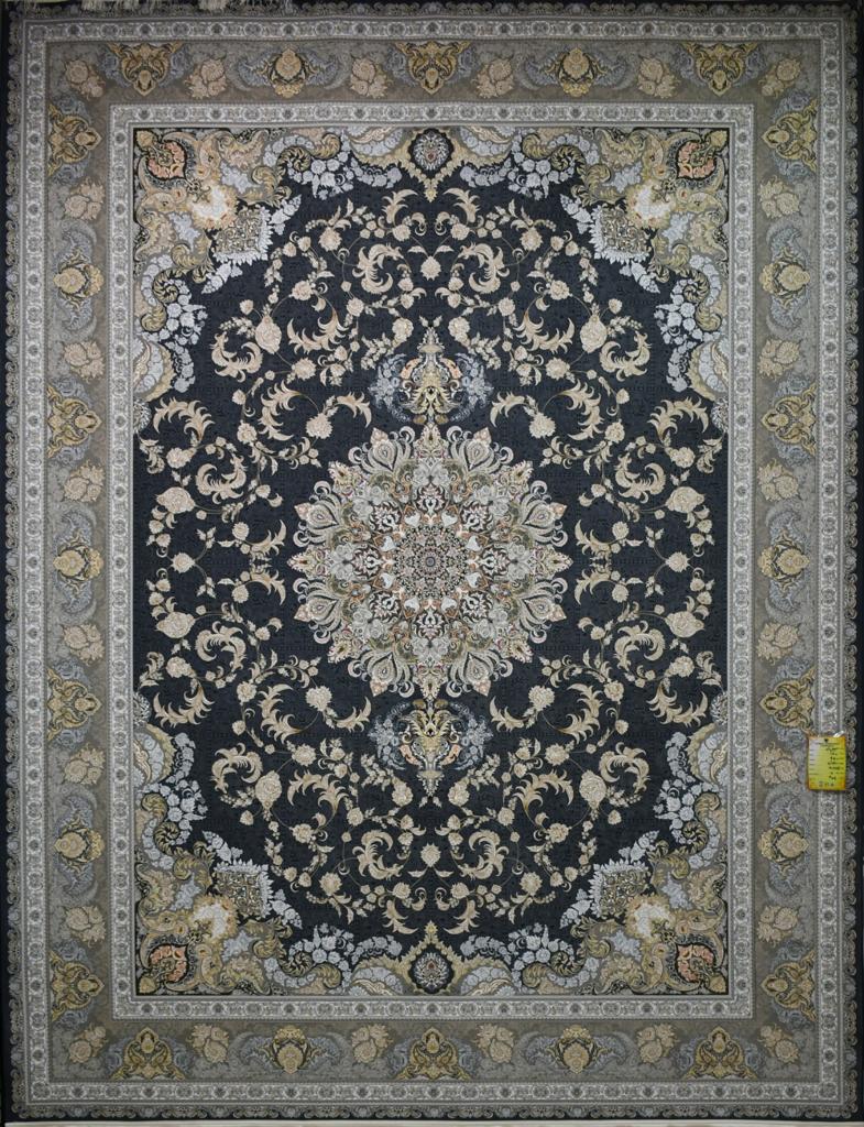 Soheil Dolphin Blue Traditional Persian Area Rug