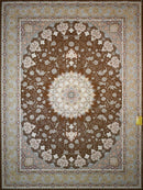 Isfahan Chocolate Traditional Persian Area Rug