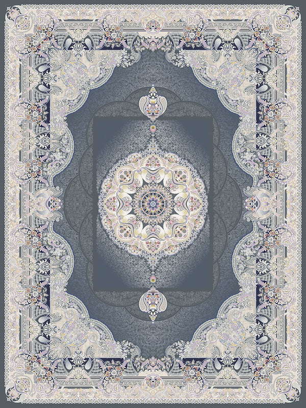 Abadis Traditional Persian Area Rug Smoke