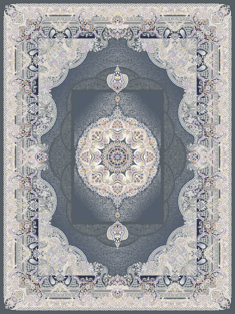 Abadis Traditional Persian Area Rug Smoke