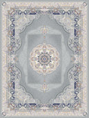 Abadis Traditional Persian Area Rug Silver