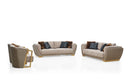 Acacia Modern Luxury Velvet Sofa Set Beige - Quality Rugs and Furniture