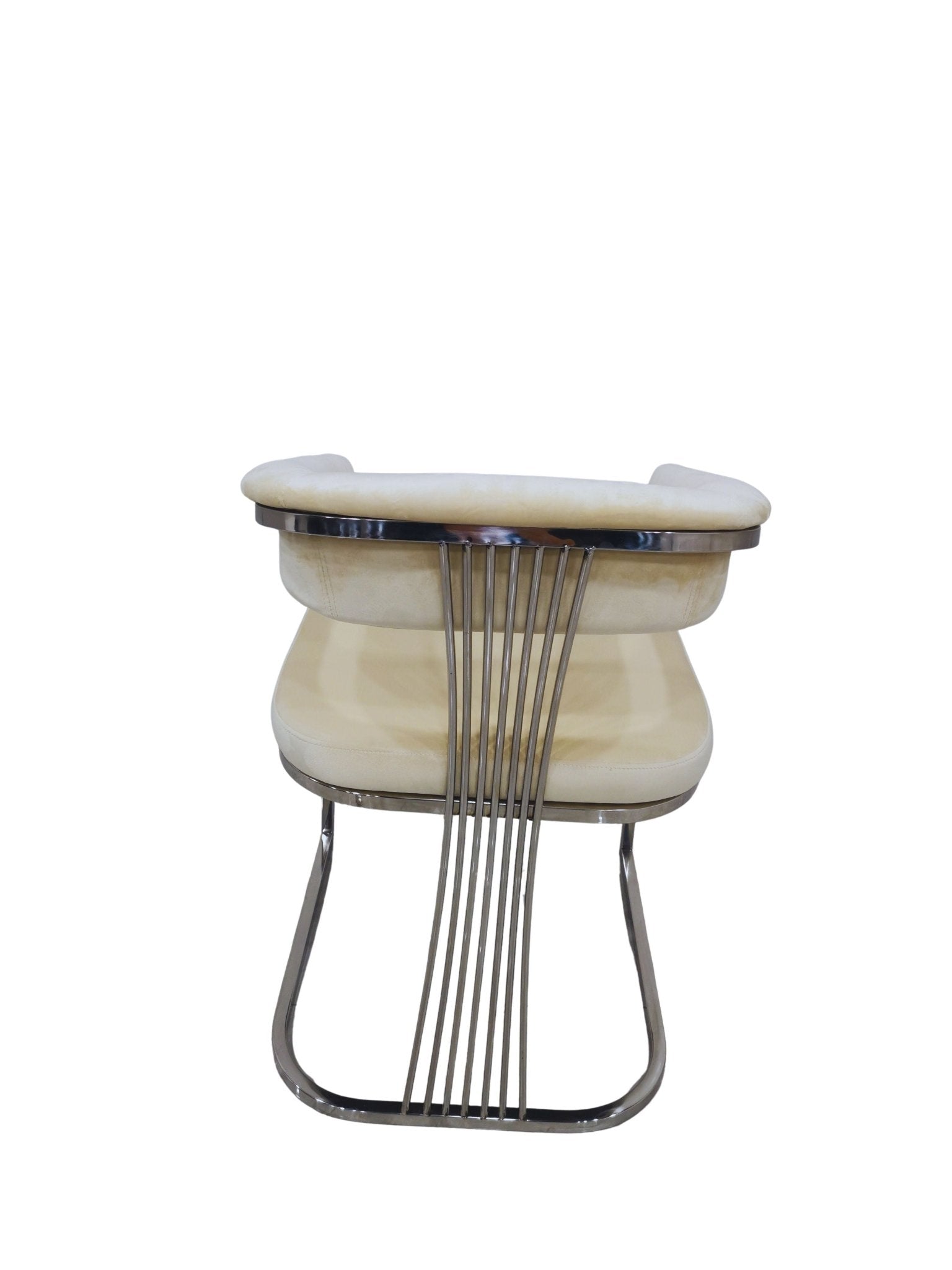 Amira Velvet Stainless Steel Modern Dining Chair Grey Silver - Quality Rugs and Furniture