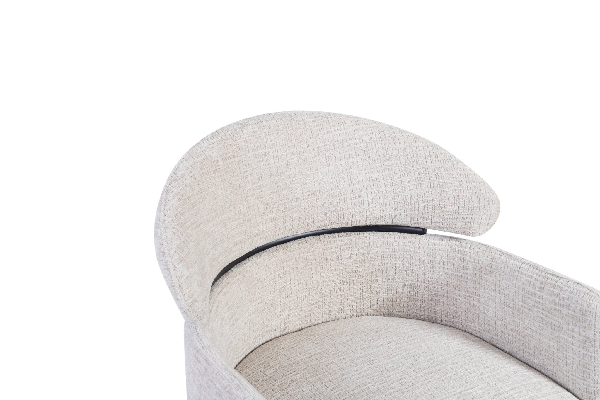 Anya Modern Dining Chair Kansas Beige Fabric with Matt Black Legs - Quality Rugs and Furniture
