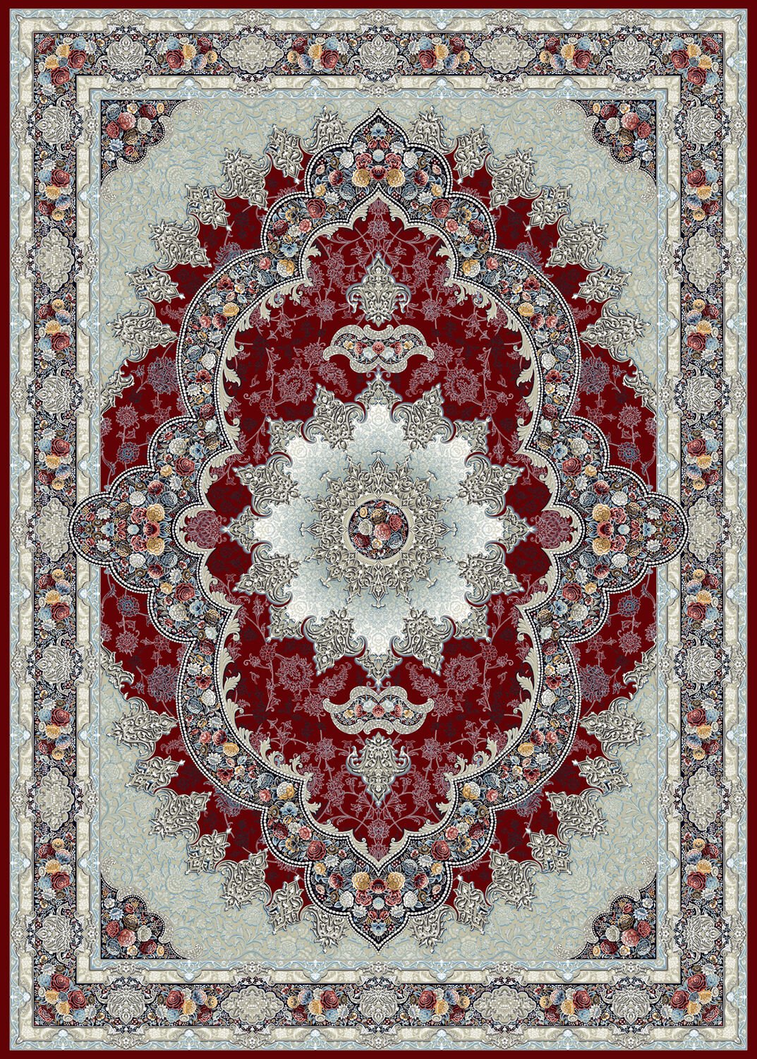 Aravan 3175 Red Persian Traditional Rug - Quality Rugs and Furniture