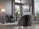 Arizona Velvet Modern Luxury Sofa Set Black Gold - Quality Rugs and Furniture