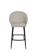 Aun Chenille Modern Bar Stool Grey - Quality Rugs and Furniture