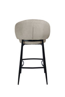 Aun Chenille Modern Bar Stool Grey - Quality Rugs and Furniture
