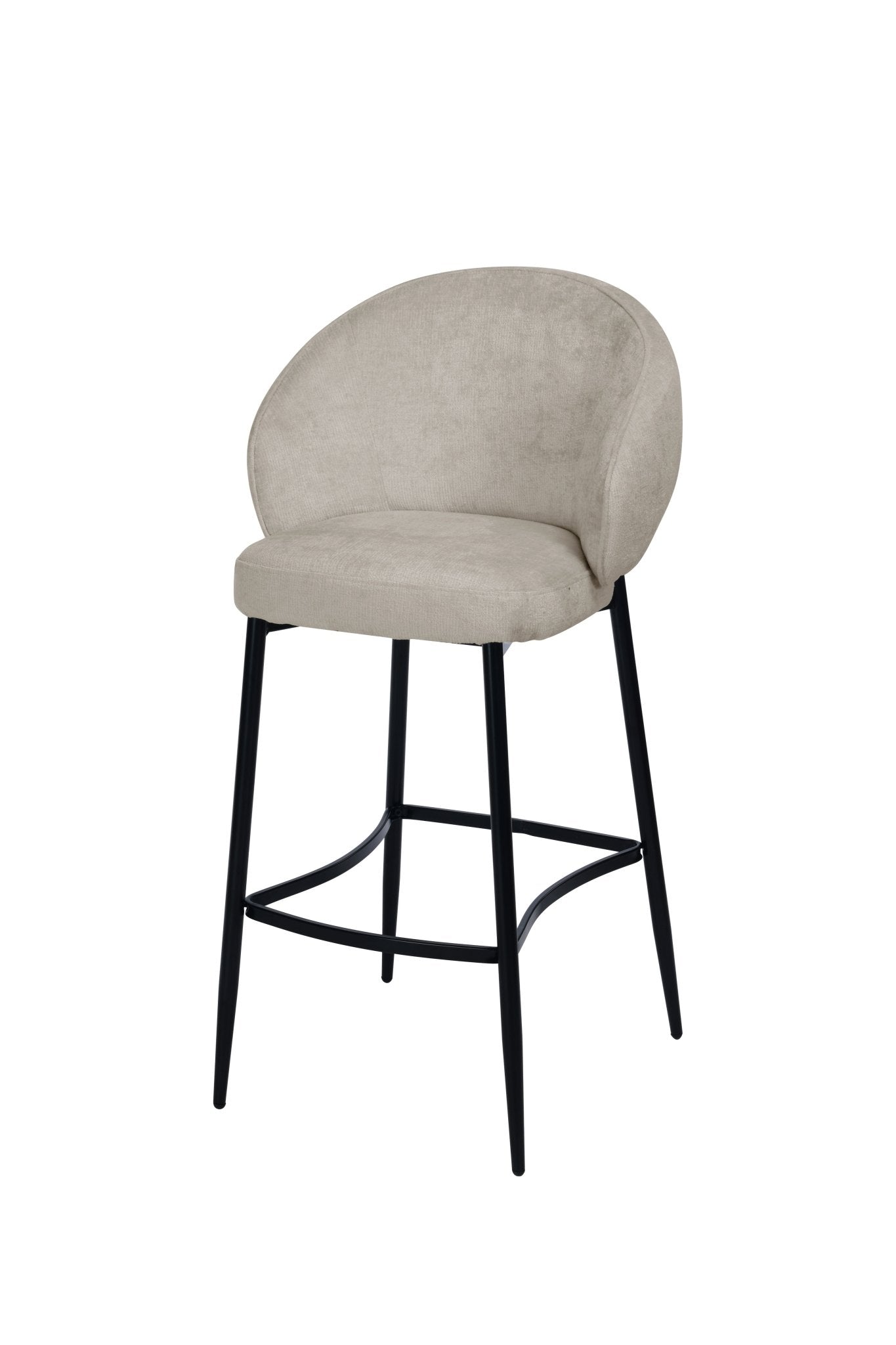 Aun Chenille Modern Bar Stool Grey - Quality Rugs and Furniture