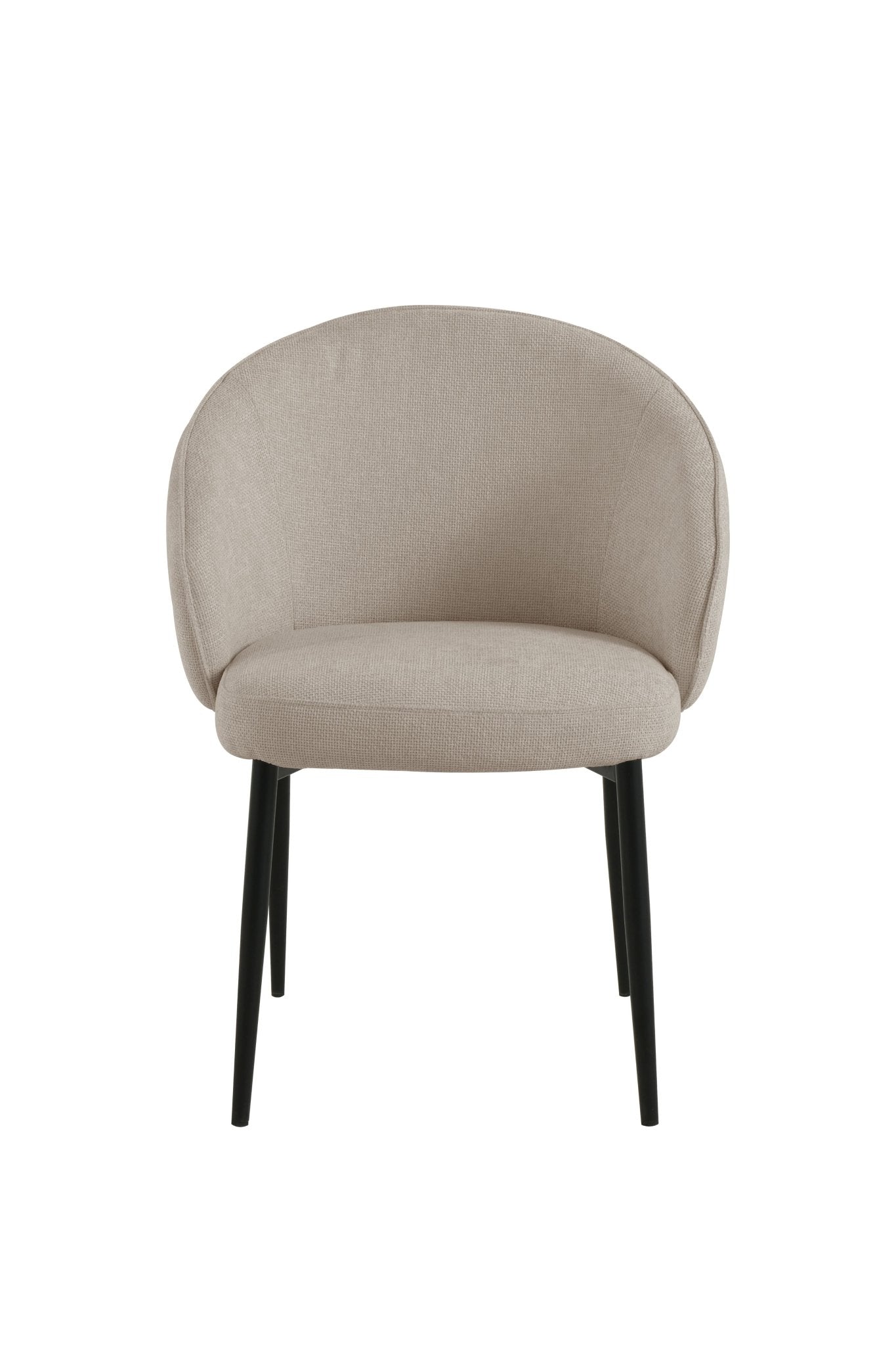 Aun Chenille Modern Dining Chair Beige - Quality Rugs and Furniture