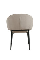 Aun Chenille Modern Dining Chair Beige - Quality Rugs and Furniture