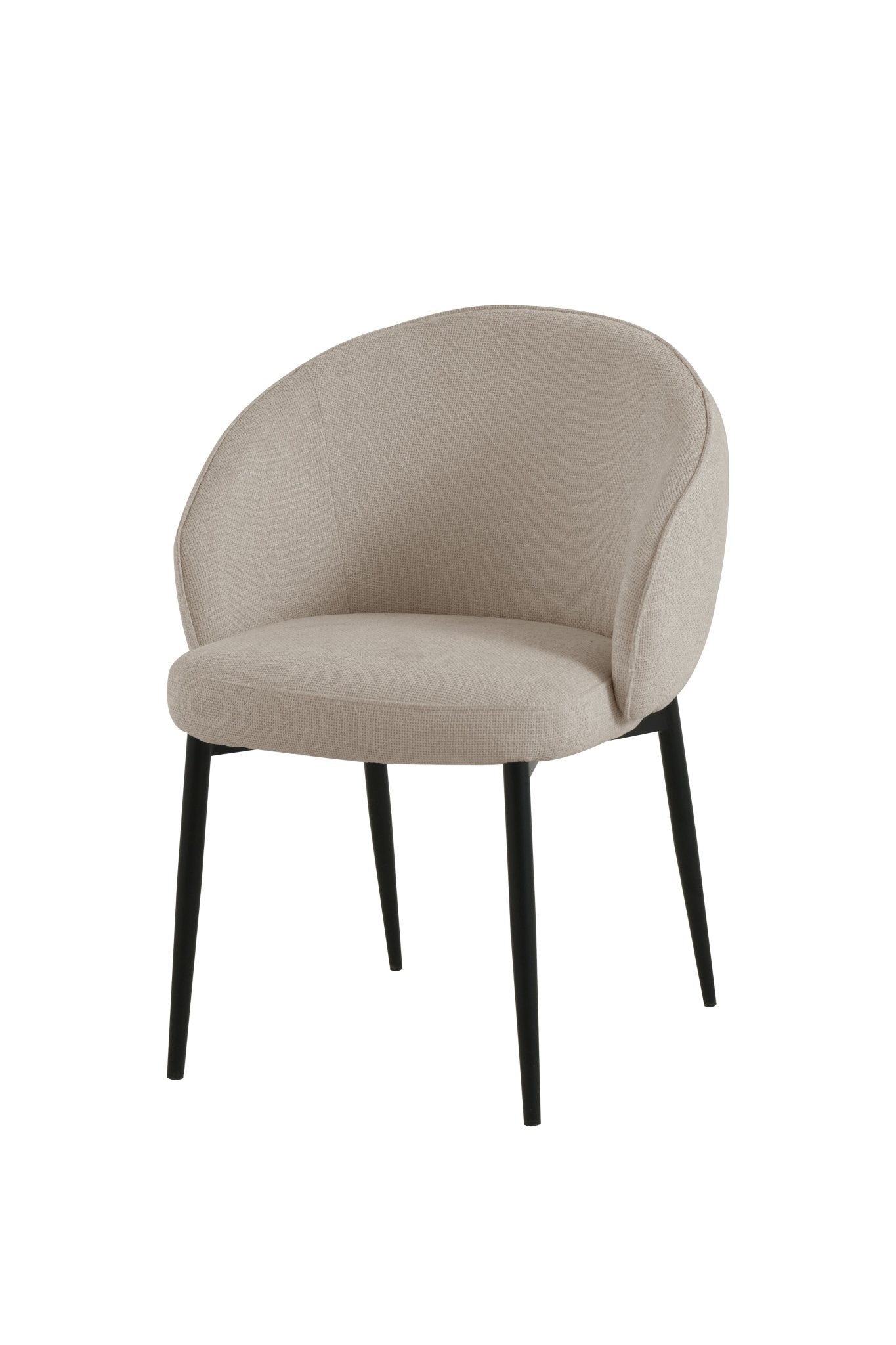 Aun Chenille Modern Dining Chair Beige - Quality Rugs and Furniture