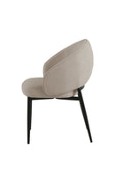 Aun Chenille Modern Dining Chair Beige - Quality Rugs and Furniture