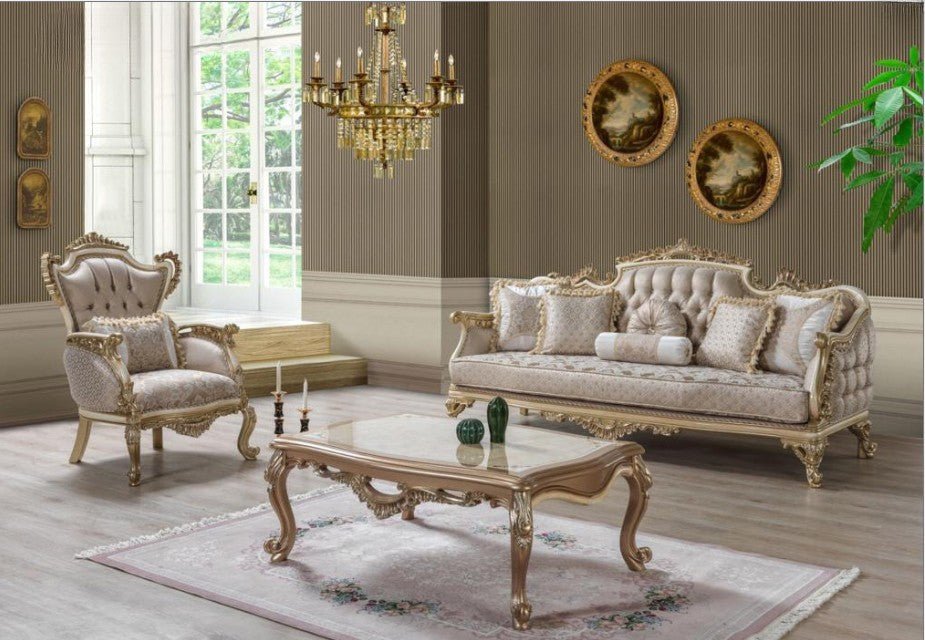 Bergama Art Deco Modern Mid Century Sofa Set - Quality Rugs and Furniture