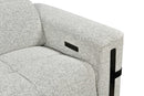 Bliss Luxury Dual Electric Recliner Fabric Sofa Set Grey - Quality Rugs and Furniture