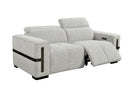 Bliss Luxury Dual Electric Recliner Fabric Sofa Set Grey - Quality Rugs and Furniture