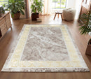 Marmaris D380A Modern Area Rug Cream V.Gold