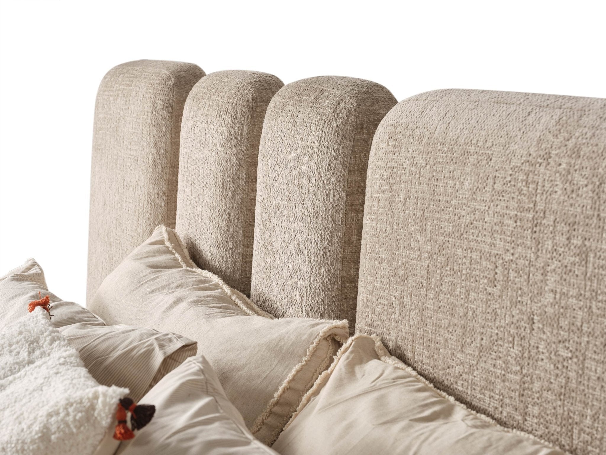 Bubble Luxury Bedroom Suite Beige Modern Bed Set - Quality Rugs and Furniture