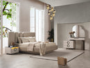 Bubble Luxury Bedroom Suite Beige Modern Bed Set - Quality Rugs and Furniture