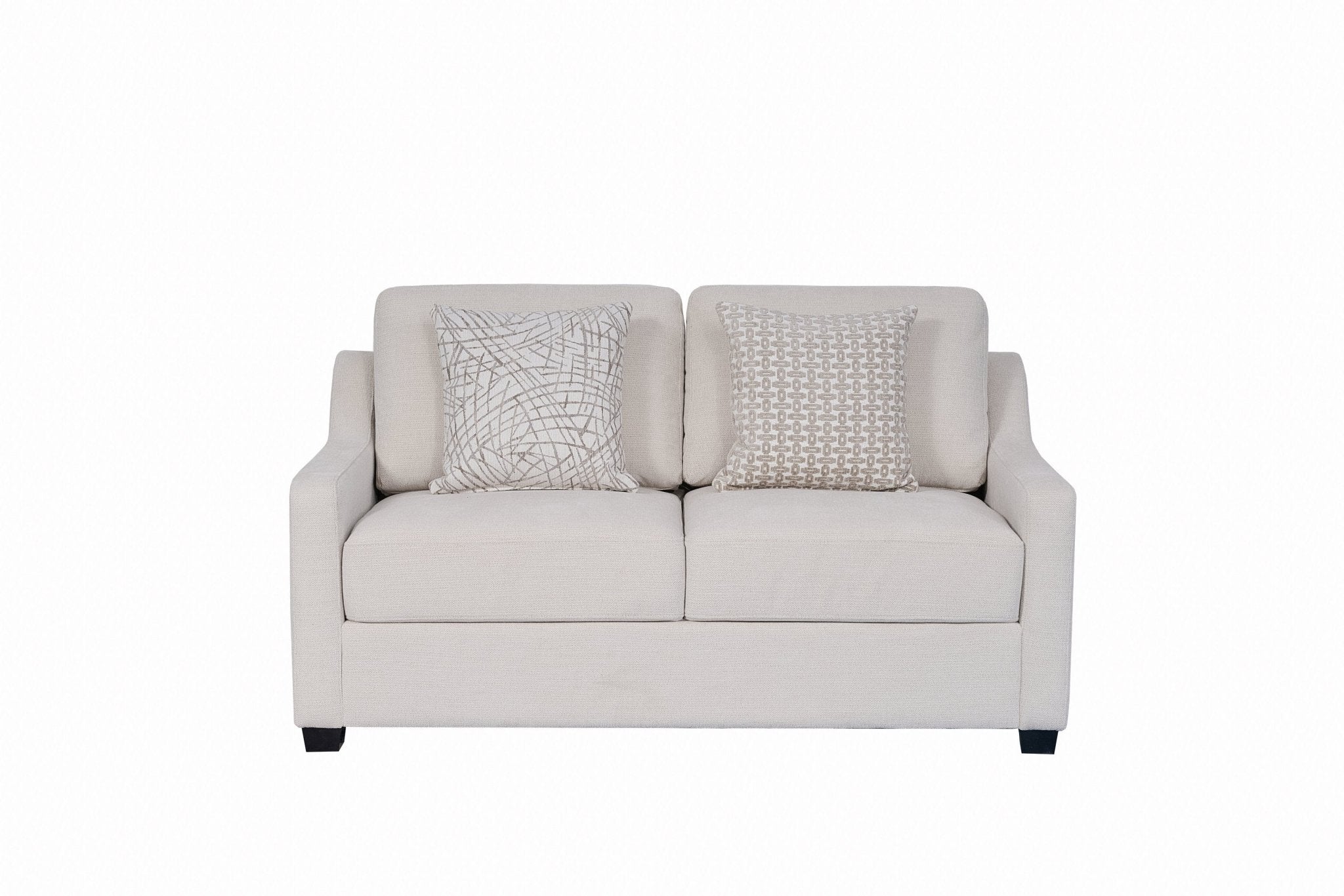 Cameron Beige Fabric Contemporary Sofa Set - Quality Rugs and Furniture