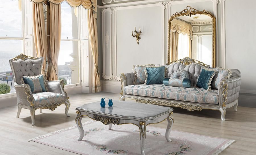 Camlica Art Deco Modern Mid Century Sofa Set - Quality Rugs and Furniture