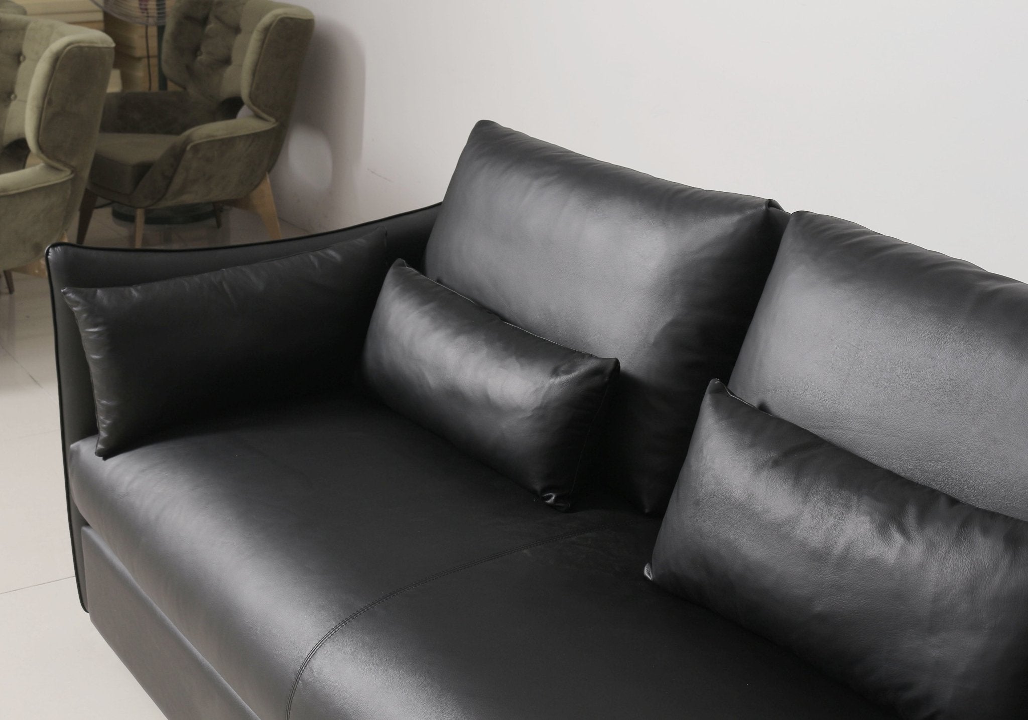 Cascadia Modern Genuine Leather Sofa Set - Quality Rugs and Furniture