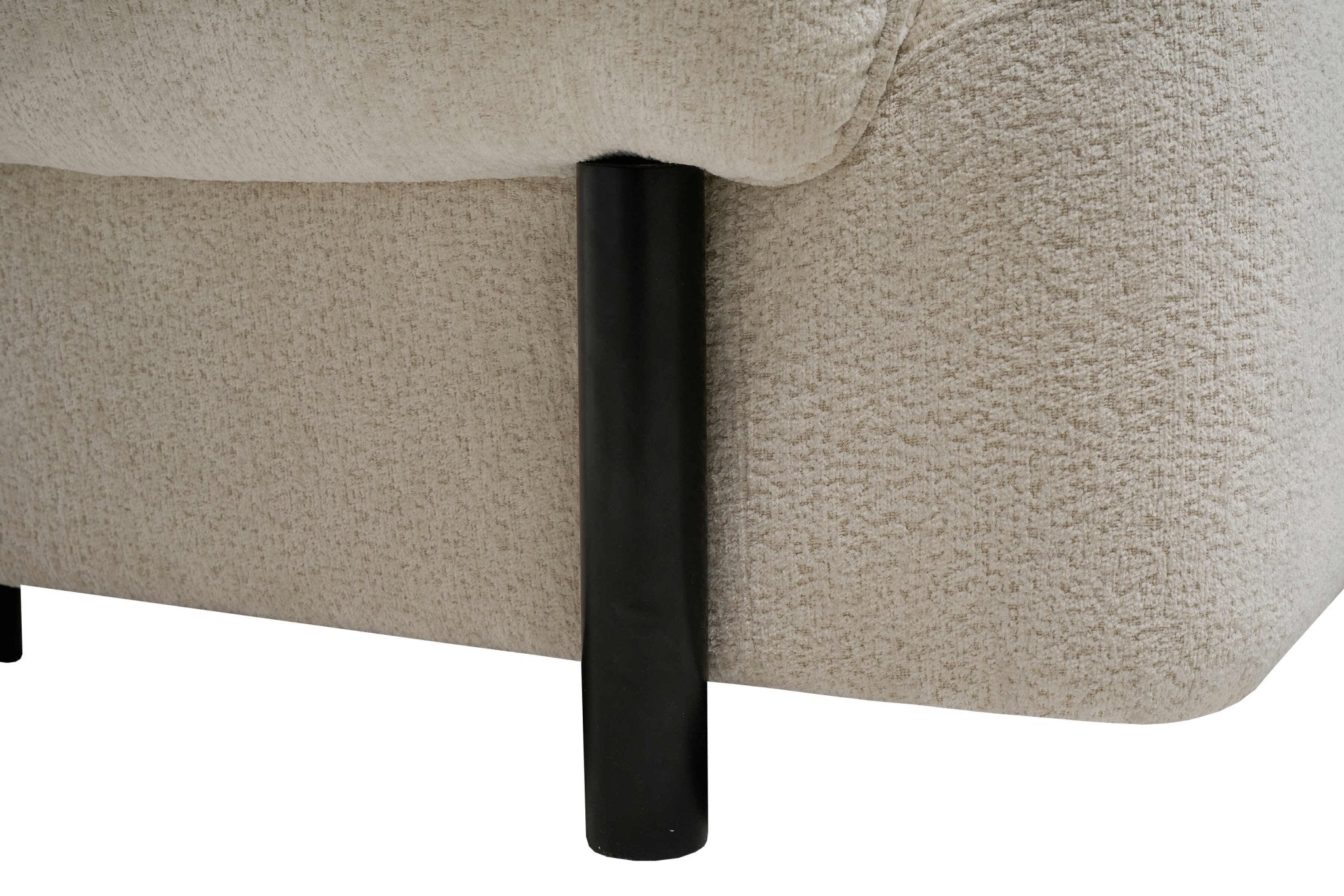 Cassia Modern Cream Fabric 4 - Seater Sofa Lounge - Quality Rugs and Furniture