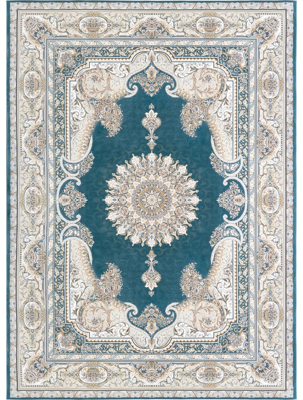 Dariush 1571 Traditional Persian Area Rug Blue - Quality Rugs and Furniture