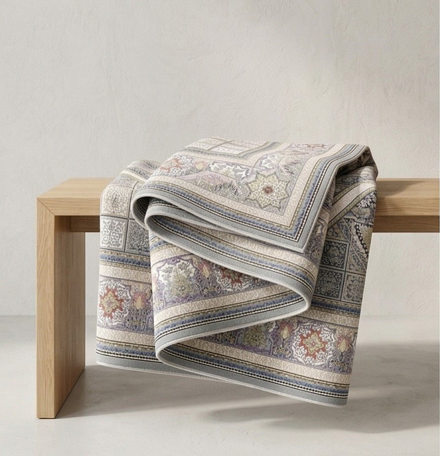 Delvin Traditional Persian Area Rug Silver - Quality Rugs and Furniture