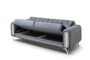Dior Modern Luxury Velvet Sofa Set Dark Grey - Quality Rugs and Furniture