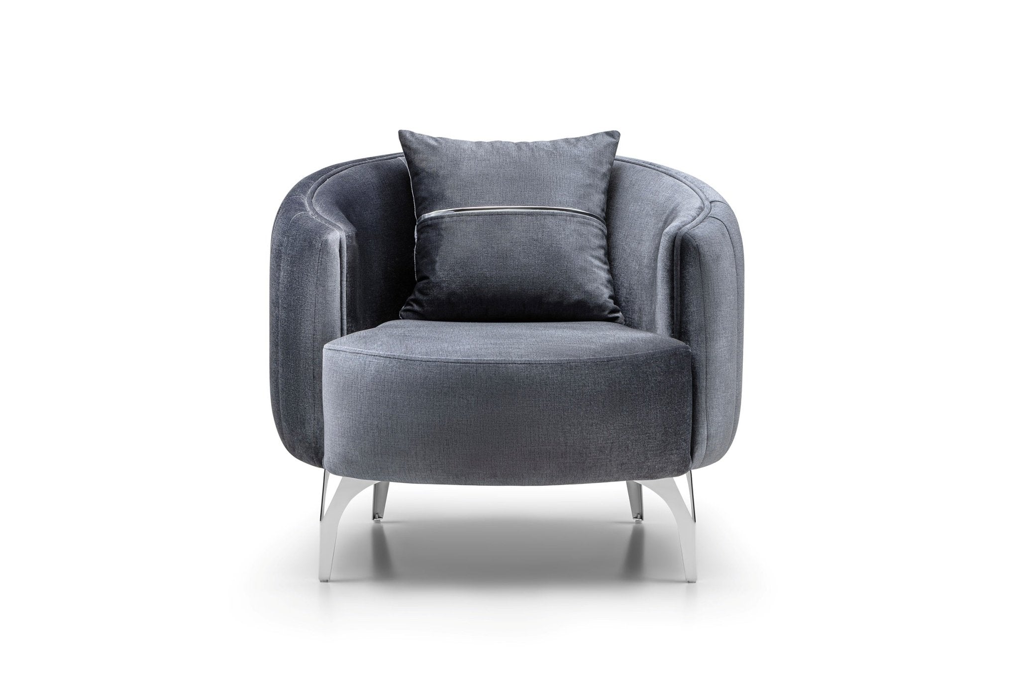 Dior Modern Luxury Velvet Sofa Set Dark Grey - Quality Rugs and Furniture