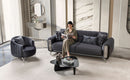 Dior Modern Luxury Velvet Sofa Set Dark Grey - Quality Rugs and Furniture