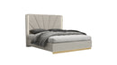 Ecoza Bedroom Suite Luxury Modern Bed Grey Lacquer - Quality Rugs and Furniture