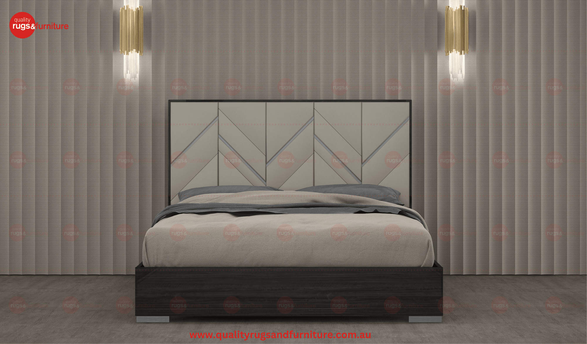 Eden Bedroom Suite Luxury Modern Grey Angley - Quality Rugs and Furniture