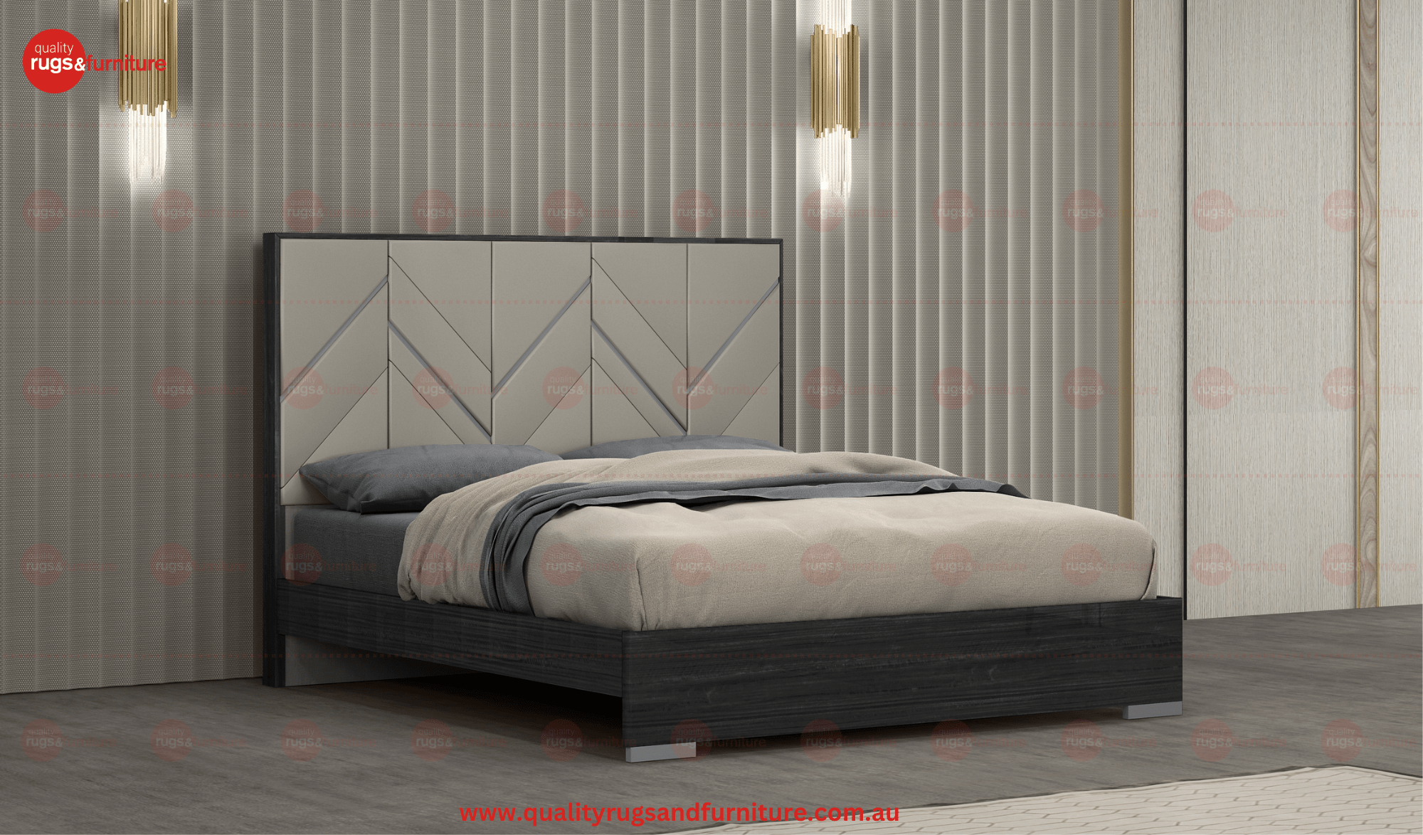 Eden Bedroom Suite Luxury Modern Grey Angley - Quality Rugs and Furniture