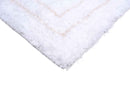 Puffy Style P301D White / Beige Modern Shaggy Area Rug