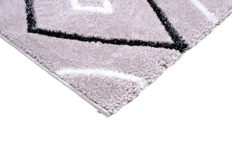 Soho 1119B Light Grey / Anthracite Modern Area Rug