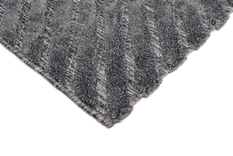 Venus E690B Dark Grey Modern Area Rug