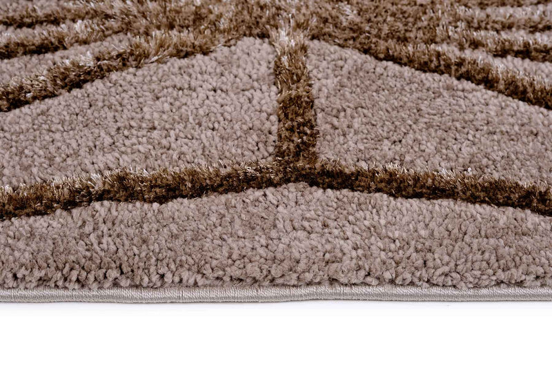 Soho 1256A Dark Vizon / Cream Modern Area Rug