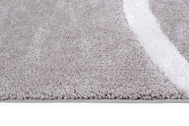 Soho 1218A Light Grey / White Modern Area Rug