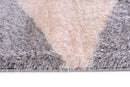 Puffy Style P201A Grey / Beige Modern Shaggy Area Rug