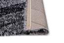 Puffy Style P304A Grey / Black Modern Shaggy Area Rug