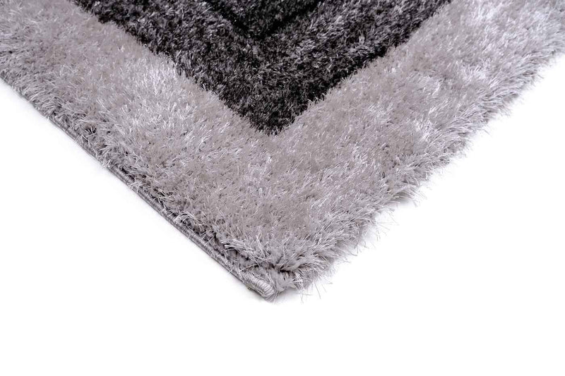 Puffy Style P301F Anthracite / Grey Modern Shaggy Area Rug